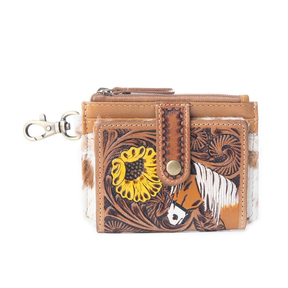 6035 Credit Card Holder Wallet , Wildflowers of the Prairie - 4.75"x3.5"